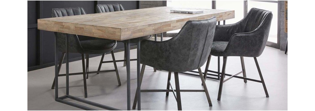 Se den nye trend indenfor borde - patinerede overflader.