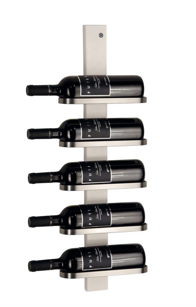 Vino - vinreol til 5 flasker Hvid birk