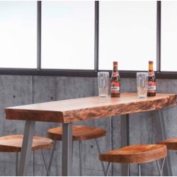  Brixx- barbord, 46 x 125 cm., massiv akacie