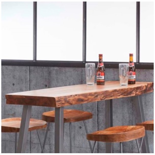  Brixx- barbord, 46 x 125 cm., massiv akacie