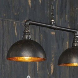 Z-7194, industriel loftlampe st med 3 lamper.