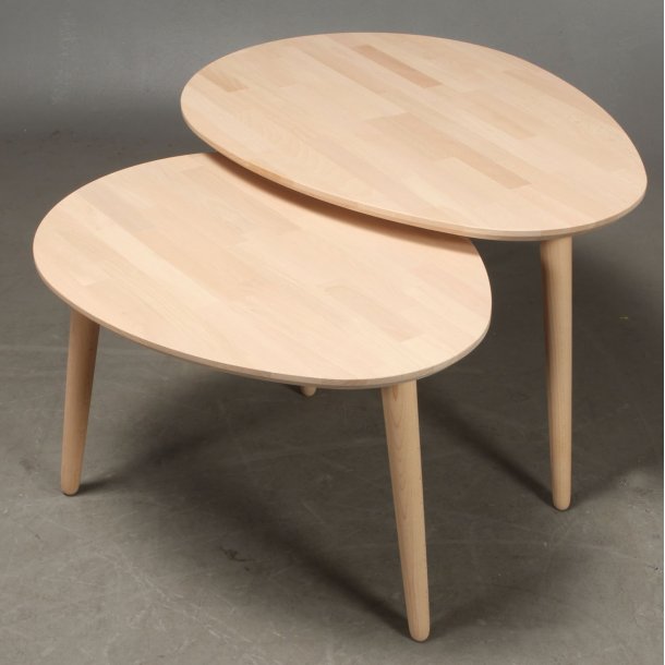 Lumber - sofabord i massiv bg, drbeform 89 x 66 cm