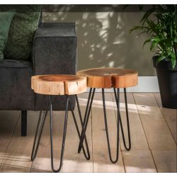 Rhodes - Sofabordsst i massivt akacietr