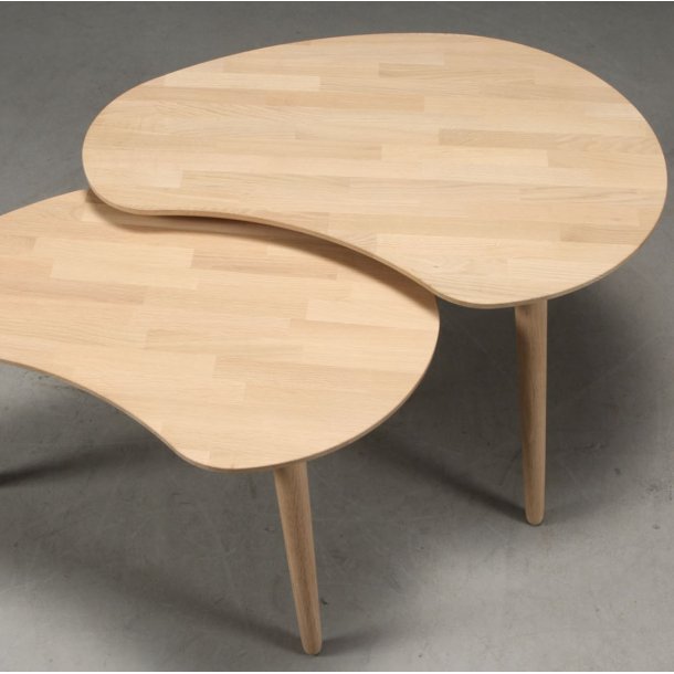 Lumber - sofabord i massiv eg,  paletform 74 x 55 cm