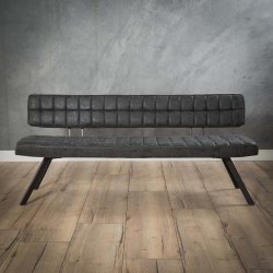 Fuzzy - B�nk, st�l og l�derlook, 180 cm.