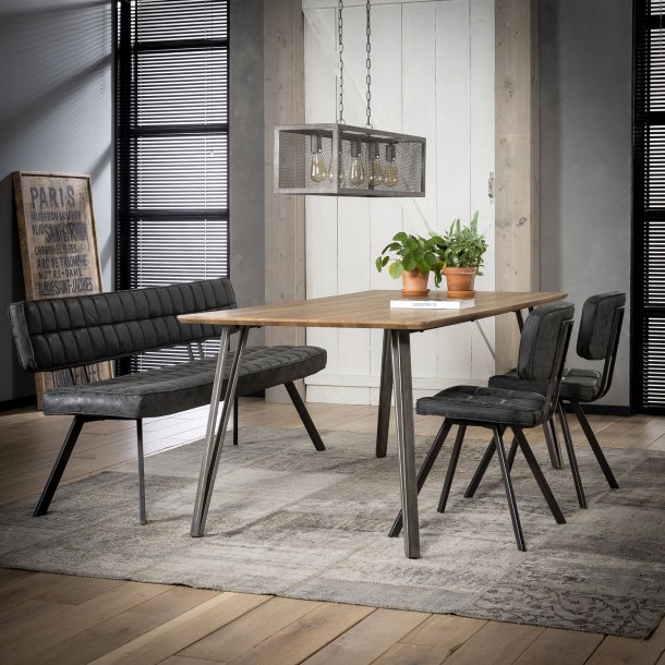 Fuzzy - B�nk, st�l og l�derlook, 180 cm.