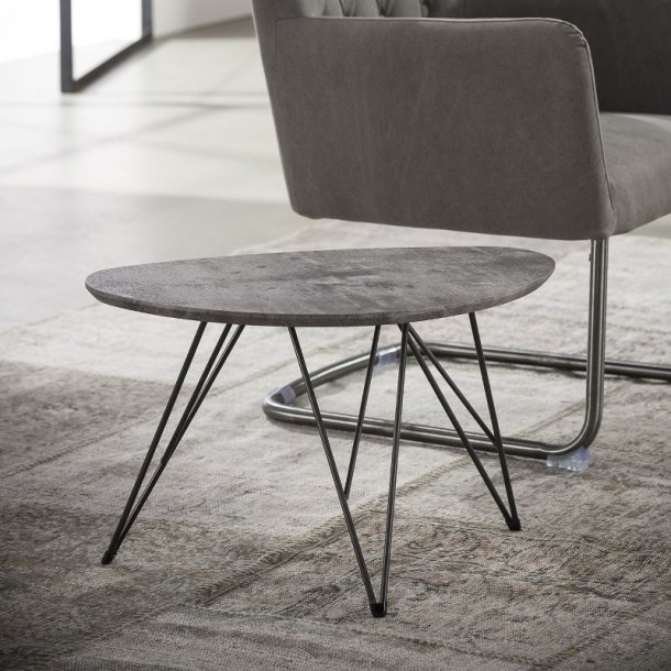 3D - nyreformet sofabord beton look, 40 x 60 cm