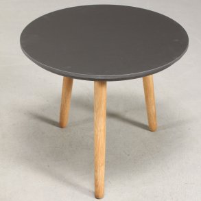 CT 30 - rundt sofabord i linoleum, egeben, 4 strrelser.