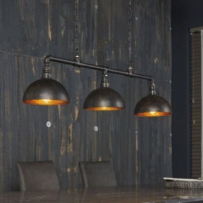 Z-7194, industriel loftlampe st med 3 lamper.