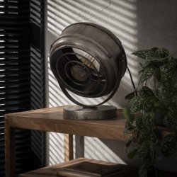 Bordlampe i antik slvfarve