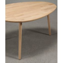 Lumber - sofabord i massiv eg,  drbeform 89 x 66 cm