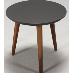 CT 30 - rundt sofabord i linoleum, valnddeben, 4 strrelser.