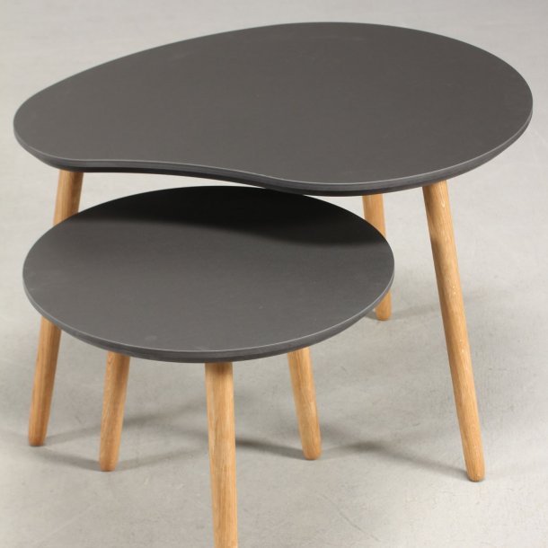 CT 30 - paletformet sofabord i linoleum, egeben, 3 strrelser.