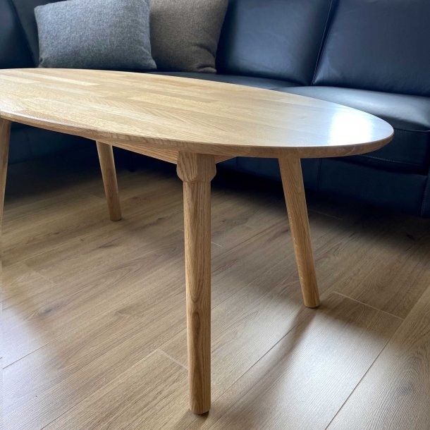 Lumber sofabord - elipseformet 60x120 cm