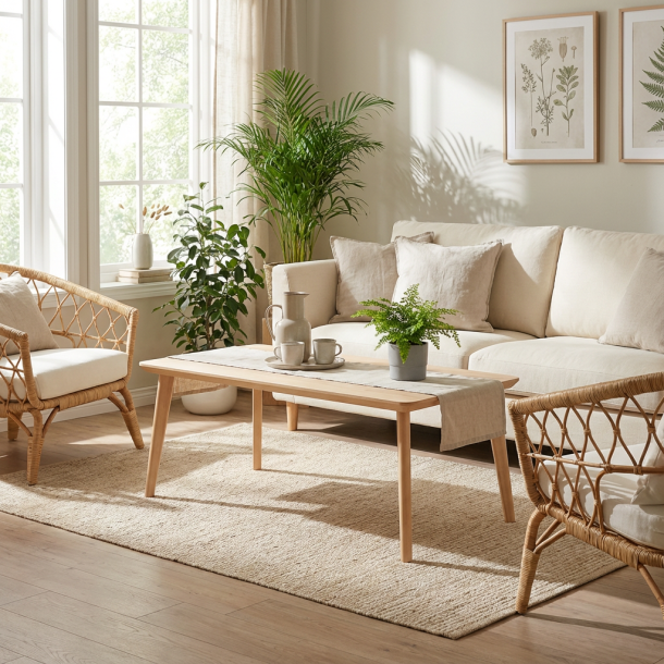 Lumber - sofabord i massiv b�g, rektangul�r 140 x 80 cm.