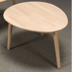 Lumber - sofabord i massiv bg, drbeform 89 x 66 cm