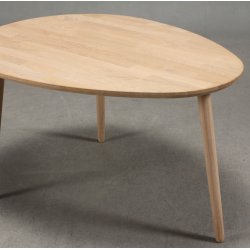 Lumber - sofabord i massiv eg,  dr�beform 74 x 55 cm