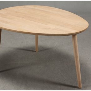 Lumber - sofabord i massiv eg,  dr�beform 74 x 55 cm