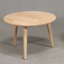 Lumber - sofabord i massiv eg, � 50 cm