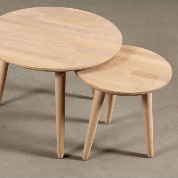 Lumber - sofabord i massiv eg,  � 60 cm