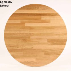Lumber - rundt spisebord, massiv eg, 3 strrelser