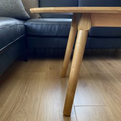 Lumber sofabord - elipseformet 60x120 cm