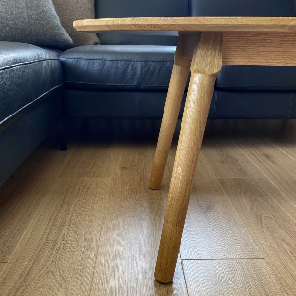 Lumber sofabord - elipseformet 60x120 cm