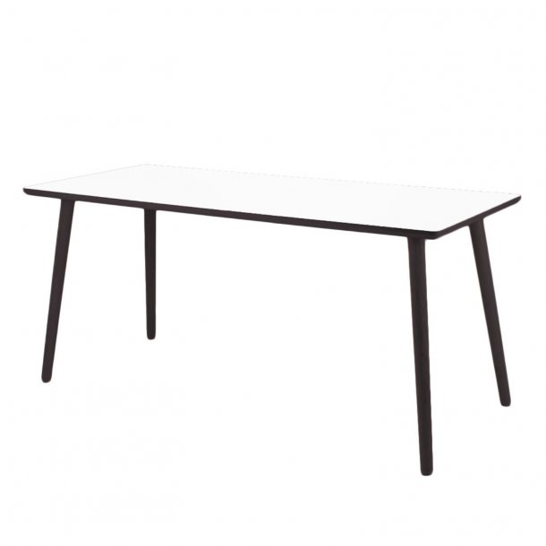 Dimm - Skrivebord, farvet h�jtrykslaminat, sorte tr�ben